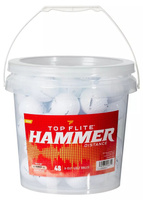 Мячи для гольфа Top Flite 2022 Hammer X-Out — ведро, 48 шт., белый