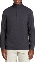 Мужской пуловер для гольфа Walter Hagen Performance 11 среднего веса с молнией 1/4, черный