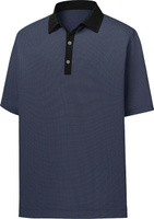 Мужская рубашка-поло для гольфа с короткими рукавами и принтом FootJoy Lisle Minicheck, черный