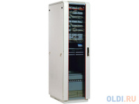 Шкаф телекоммуникационный напольный 42U (600х600) дверь стекло ШТК-М-42.6.6-1ААА