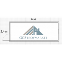 Блок контейнер БК-01 пустышка 6,0х2,4 м утепление СТАНДАРТ