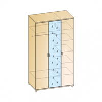 Шкаф ШК-5001 Грейс ЛЕРОМ