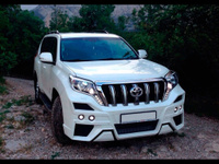 Передний бампер без светодиодов Toyota LC Prado 150 2009-2013 под покраску