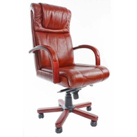 Кресло Евростиль Orhideya EX, натуральная кожа, коричневое (EX6030)