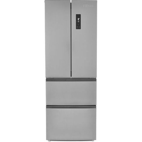 Холодильник трехкамерный ZUGEL ZRFD361X No Frost, French Door, инверторный нержавеющая сталь