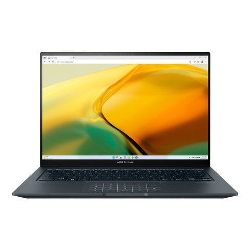Ноутбук Asus Zenbook 14 UE, 14.5" 2.8К OLED, 32Гб/1ТБ, i9-13900H, Intel Iris, 120 Гц, серый, английская клавиатура