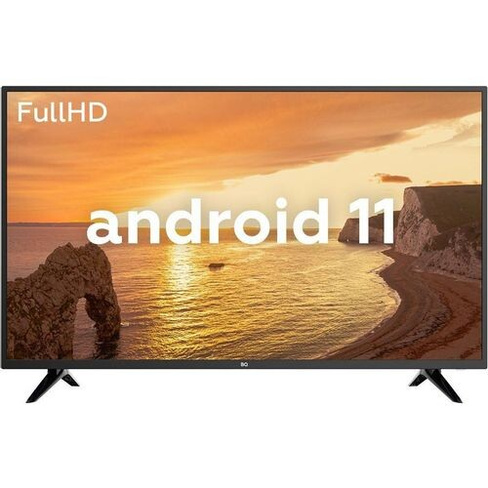 43" Телевизор BQ 43S05B, FULL HD, черный, СМАРТ ТВ, Android