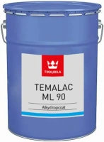 Алкидная покрывная краска высокоглянцевая Тиккурила Temalac ML 90 3 л база TAL