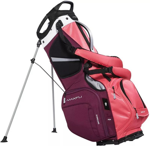 Женская сумка-стойка Maxfli Honors+, 14 положений, 2021 г., розовый