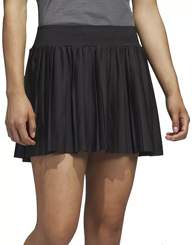 Женская плиссированная юбка для гольфа Adidas Ultimate365 Tour 15 дюймов, черный