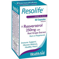 Resolife Ресвератрол 250 мг веганские капсулы 60 шт., Healthaid