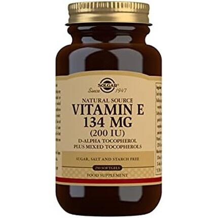 Мягкие таблетки с витамином Е, 134 мг (200 МЕ), 250 шт., Solgar