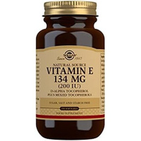 Мягкие таблетки с витамином Е, 134 мг (200 МЕ), 250 шт., Solgar