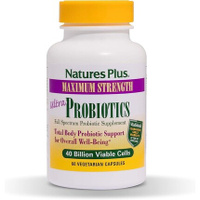 Naturesplus Ultra Probiotics Пищеварительная добавка максимальной силы, 60 вегетарианских капсул, Nature'S Plus
