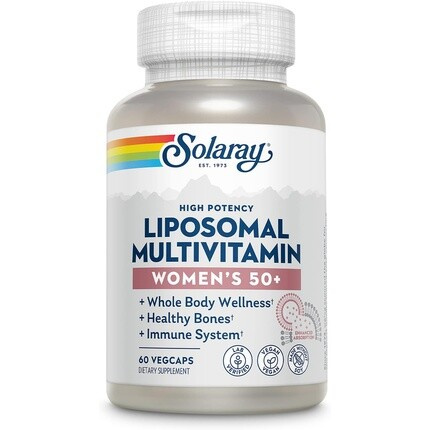 Липосомальный мультивитамин Solaray для женщин старше 50 лет с железом, витамином D, витамином C, B12, биотином и многим