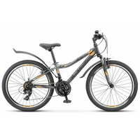 Велосипед Stels Navigator-410 V 24" 12" Антрацитовый/Черный 21-sp V010 STELS
