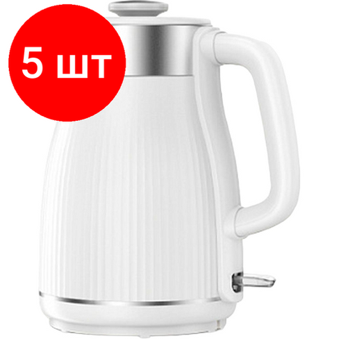 Комплект 5 штук, Чайник BQ-KT1808S Белый