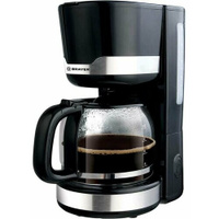 Кофеварка BRAYER BR1120, капельная, 1000 Вт, 1.5 л, поддержание температуры, чёрная Мега