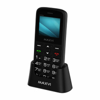 Телефон MAXVI B100DS, 2 SIM, черный Maxvi