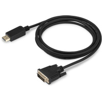 Кабель аудио-видео Buro 1.1v, DisplayPort (m) - DVI-D (Dual Link) (m) , 2м, GOLD, черный [bhp dpp_dvi-2]
