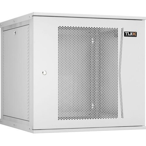 Шкаф коммутационный TLK TWI-126060-R-P-GY настенный, перфорированная передняя дверь, 12U, 600x569x600 мм