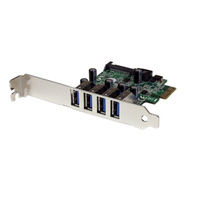 Адаптер StarTech 4-Port PCI-E SuperSpeed USB 3.0 Controller Card [PEXUSB3S4V]