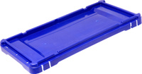 Крышка для ящика 417 синяя морозостойкая 417-к м 605x305x45 мм Полиэтилен низкого давления (HDPE) 8.3 л Тара