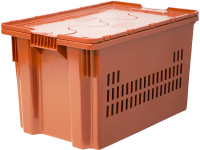 Ящик перфорированный 604-1 SP м 600x400x365 мм Полиэтилен низкого давления (HDPE) 63 л Тара