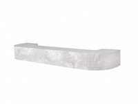 350 карниз Стандарт классик 70мм 3-х рядный серый мрамор с пластиковой декоративной планкой в индивидуальной упаковке