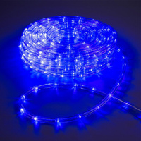 Световой шнур luazon lighting 10 мм, ip65, 20 м, 24 led/м, 220 в, 8 режимов, свечение синее Luazon Lighting