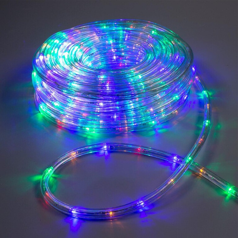 Световой шнур luazon lighting 10 мм, ip65, 20 м, 24 led/м, 220 в, 8 режимов, свечение мульти Luazon Lighting