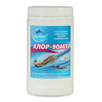 Дезинфицирующие средство aqualand хлор-90мт, таблетки 20 г, 1 кг Aqualand
