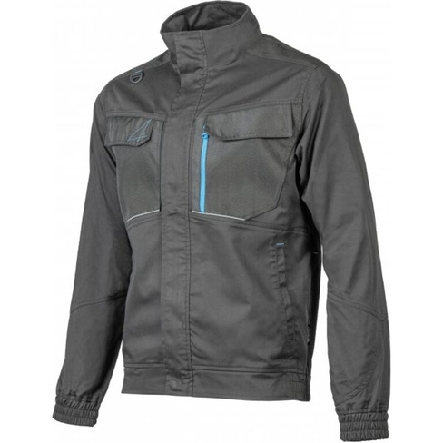 Куртка рабочая HOEGERT TECHNIK WURNITZ эластичная, темно-серая XL (54) HT5K814-XL