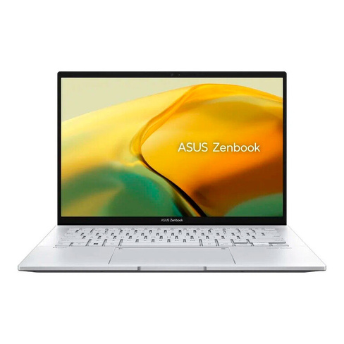 Ноутбук Asus Zenbook 14, 14" 2.8К OLED, 16Гб/1ТБ, i7-1360P, Intel, 90 Гц, серебристый, английская клавиатура