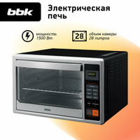 Мини-печь BBK OE3074D, черный/серебристый
