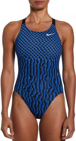 Женский купальник Nike в клетку Drippy в стиле фастбэк