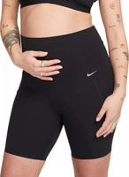 Женские байкерские шорты Nike Zenvy для беременных с высокой талией и мягкой поддержкой (8 дюймов), черный