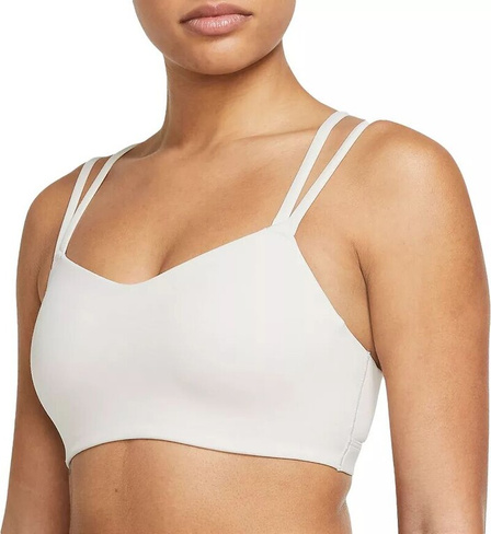 Женский спортивный бюстгальтер с мягкой подкладкой и ремешками Nike Alate Trace, белый