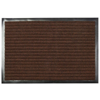 Коврик грязезащитный, 50х80 см, прямоугольный, резина, с ковролином, коричневый, Floor mat Комфорт, ComeForte, XT-3002/Х
