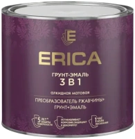 Грунт эмаль 3 в 1 алкидная Erica 1.8 кг красная