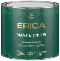 Эмаль алкидная для металла и дерева Erica ПФ 115 1.8 кг ультрамарин
