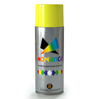 Краска аэрозольная MONARCA флуоресцентная Желтый 520мл, арт.41005