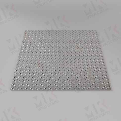 Лист алюминиевый рифленый 3х1200х3000мм (Дуэт) ТУ 1-801-20-2008