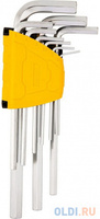 Набор шестигранных ключей Deli DL3590 9 шт. Размер: 1,5-10 мм. Материал: Cr-V. Хромированный.