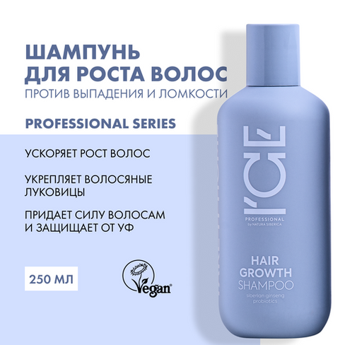 Шампунь ICE by NATURA SIBERICA Take it home Стимулирующий рост волос Hair Growth, 250 мл ICE Professional