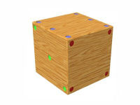 Куб деревянный (ребро 20 см)
