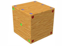 Куб деревянный (ребро 40 см)