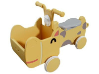 Машинка-каталка с корзиной UNIX Kids Hippo Yellow