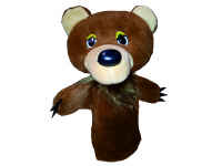 Медведь, кукла БИ-БА-БО на руку, 30 см