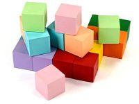 Строительный набор - Цветные кубики (20 эл.)